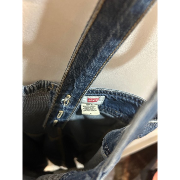 Levi's Denim Dress Women's Medium Button Front Sleeveless Jean Blue - Picture 5 of 8
